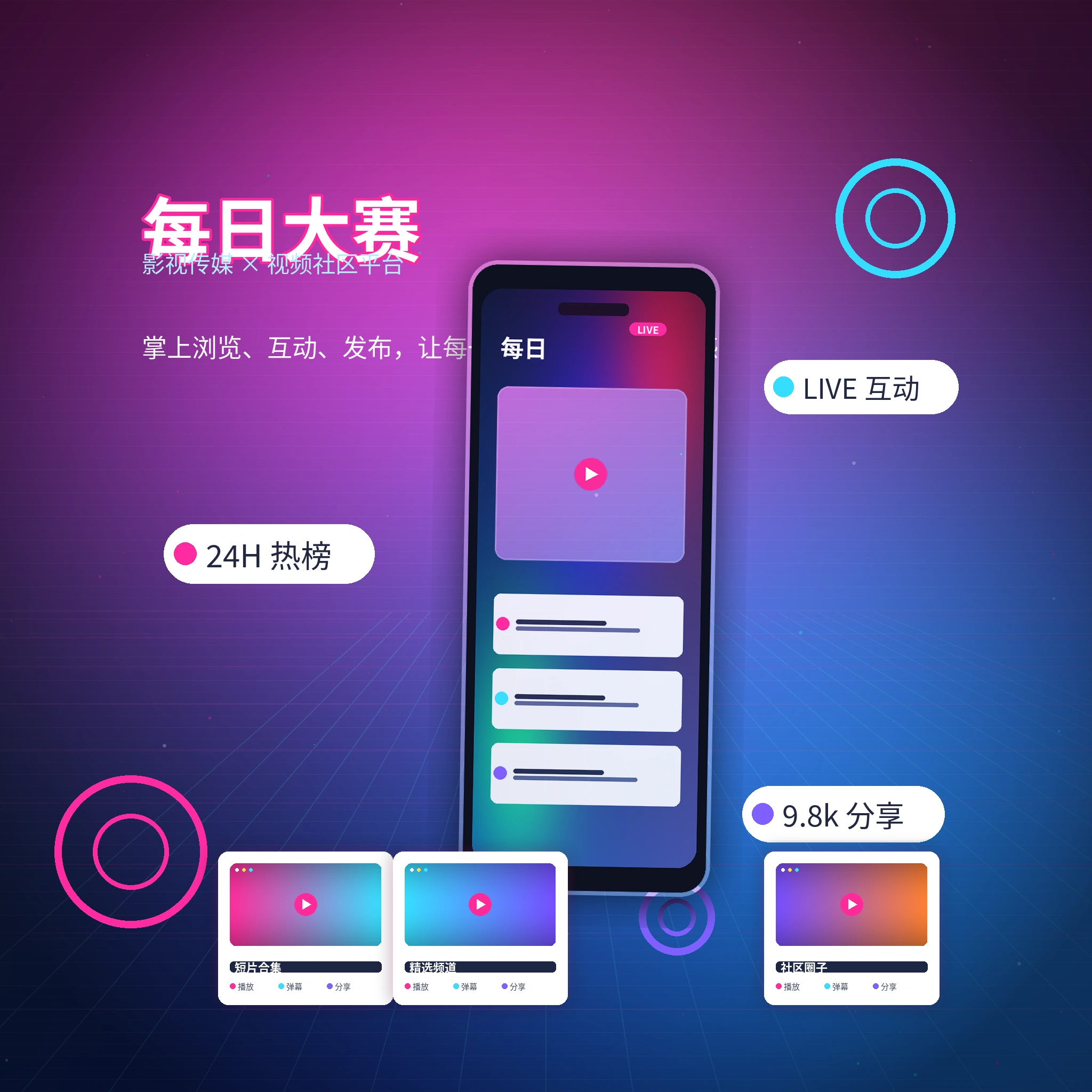 每日大赛APP服务与移动端内容浏览